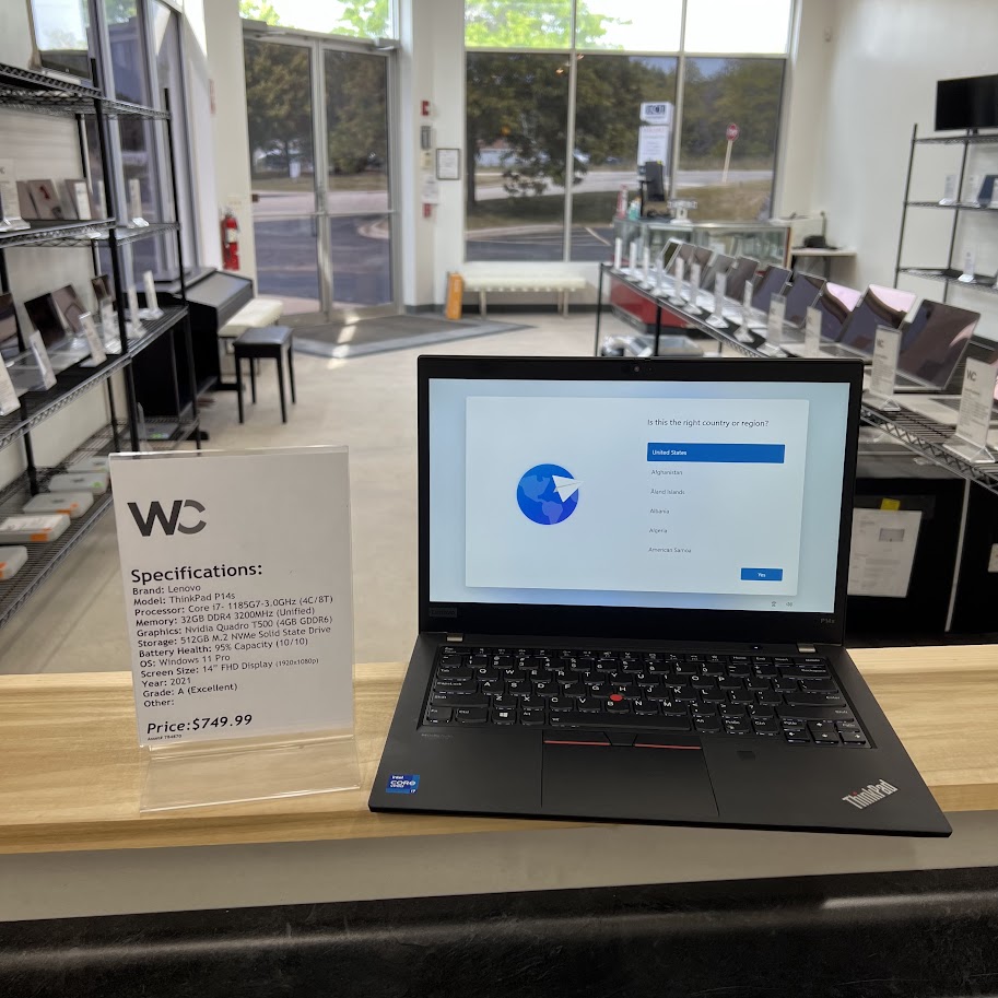 Lenovo ThinkPad P14s Gen 2 (2021) Core i7(11thGen) 32GB DDR4