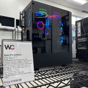 WCPC G1 (2023) Core i7(13thGen) 32GB DDR4, Nvidia RTX 4060Ti (8GB GDDR6) 512GB M.2 NVMe SSD + 1TB M.2 NVMe SSD, Win 11 Home